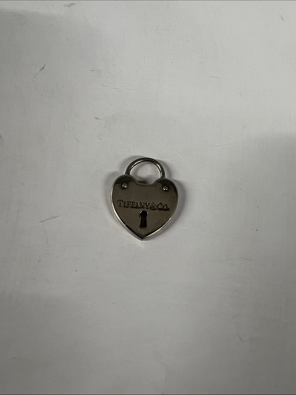 Tiffany & Co Sterling Silver Heart Lock Pendant